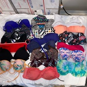 Bundle of 19 Swimsuit Tops